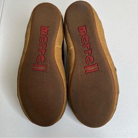 Merrell Milan Autumn Leather Lace Up Felted Wool Round Toe Shoe Women Size 7.5 - Picture 11 of 12